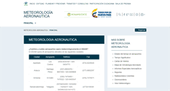 Desktop Screenshot of meteoaeronautica.gov.co