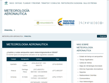 Tablet Screenshot of meteoaeronautica.gov.co